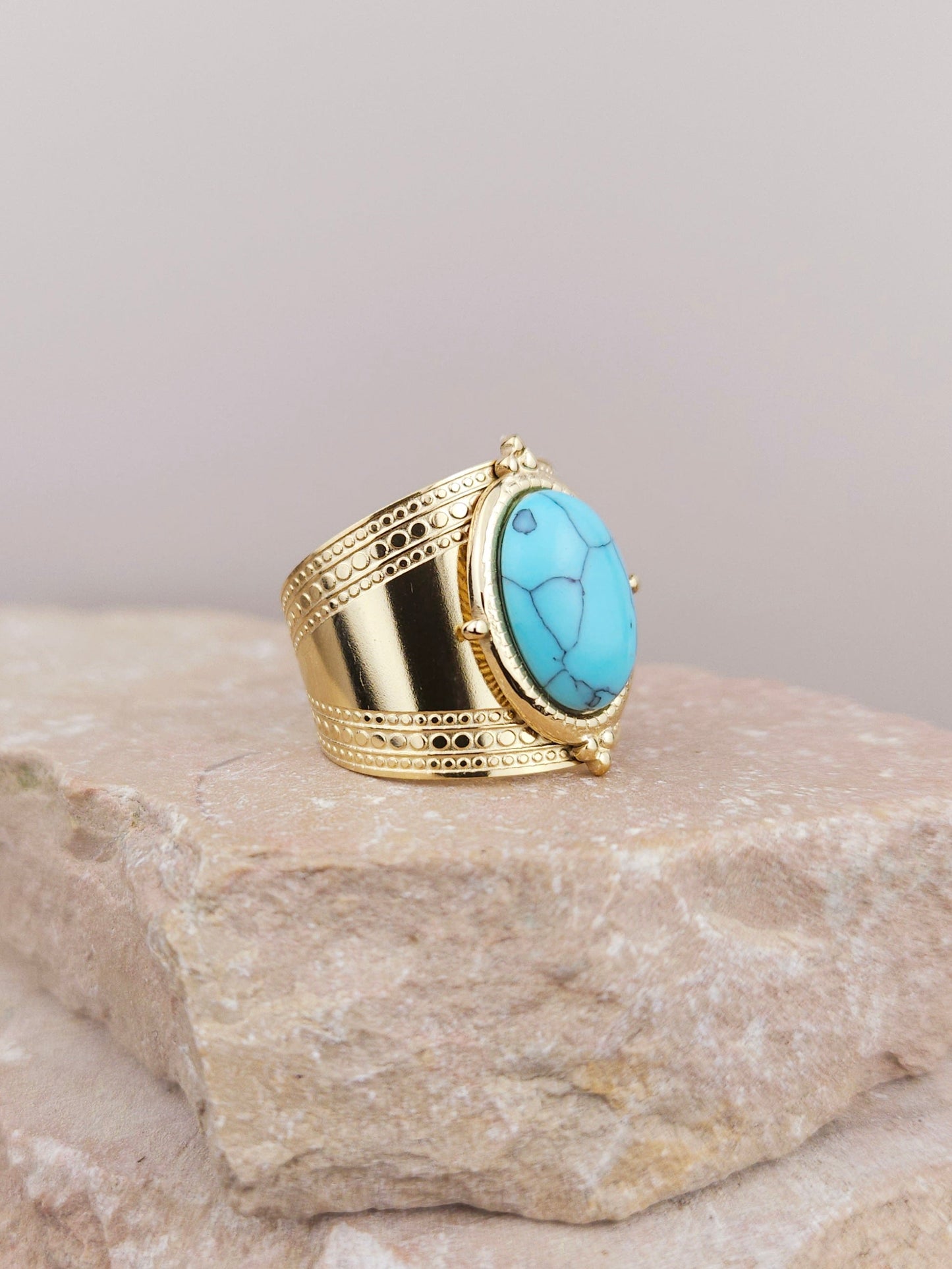 Bague NAGA Turquoise Aztek Bijoux